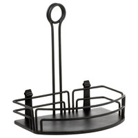 Tablecraft BK67912 Versa Rack Black Powder Coated Metal Condiment Caddy