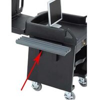 Cambro VCS32R191 Granite Gray Tray Rail for Versa Cart