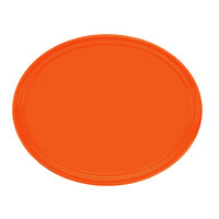 Cambro 2700220 22" x 26 7/8" Oval Citrus Orange Fiberglass Camtray - 6/Case