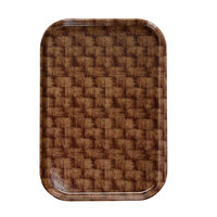 Cambro 1015301 10 1/8" x 15" Dark Basketweave Customizable Insert for 1520 Fiberglass Camtray - 24/Case