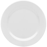 Elite Global Solutions D1075PL Merced 10 3/4" White Round Rim Plate - 6/Case