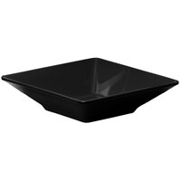 Elite Global Solutions DB772SQ Squared Black 22 oz. Square Melamine Bowl - 6/Case