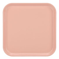 Cambro 1313117 13" x 13" (33 x 33 cm) Square Metric Dark Peach Customizable Fiberglass Camtray - 12/Case