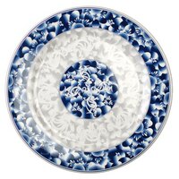 Thunder Group 1012DL Blue Dragon 11 3/4" Round Melamine Plate - 12/Pack