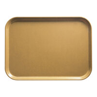 Cambro 3753514 14 9/16" x 20 7/8" (37 x 53 cm) Rectangular Metric Earthen Gold Fiberglass Camtray - 12/Case