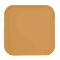 Cambro 1313514 13" x 13" (33 x 33 cm) Square Metric Earthen Gold Customizable Fiberglass Camtray - 12/Case