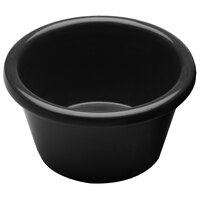 Elite Global Solutions R15SM Melamine Ramekins 1.5 oz. Black Round Melamine Ramekin - 6/Case