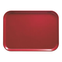 Cambro 926221 8 7/8" x 25 9/16" x 1" Rectangular Ever Red Fiberglass Camtray - 12/Case