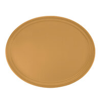 Cambro 2700514 22" x 26 7/8" Oval Earthen Gold Fiberglass Camtray - 6/Case