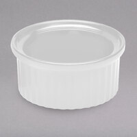 Elite Global Solutions R1W 1 oz. White Fluted Melamine Ramekin - 6/Case