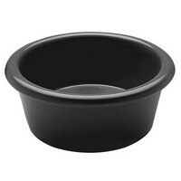 Elite Global Solutions R4SM Melamine Ramekins 4 oz. Black Round Melamine Ramekin - 6/Case