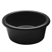 Elite Global Solutions R6SM Melamine Ramekins 6 oz. Black Round Melamine Ramekin - 6/Case