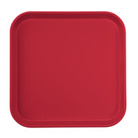 Cambro 1313221 13" x 13" (33 x 33 cm) Square Metric Ever Red Customizable Fiberglass Camtray - 12/Case