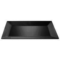 Elite Global Solutions M914RCB Stratus Black 13 3/4" x 9" Rectangular Melamine Platter