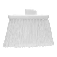 Carlisle 36867EC02 Duo-Sweep 12" Medium Duty Angled Broom Head with White Flagged Bristles