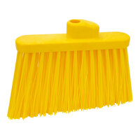 Carlisle 36868EC04 Duo-Sweep 12" Heavy Duty Angled Broom Head with Yellow Unflagged Bristles