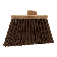 Carlisle 36868EC01 Duo-Sweep 12" Heavy Duty Angled Broom Head with Brown Unflagged Bristles