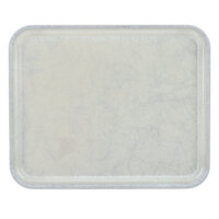 Cambro 926531 8 7/8" x 25 9/16" x 1" Rectangular Galaxy Antique Parchment Silver Fiberglass Camtray - 12/Case