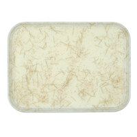 Cambro 2025526 20 3/4" x 25 9/16" Rectangular Galaxy Antique Parchment Gold Fiberglass Camtray - 6/Case