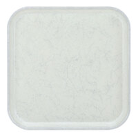 Cambro 1313531 13" x 13" (33 x 33 cm) Square Metric Galaxy Silver Antique Parchment Customizable Fiberglass Camtray - 12/Case