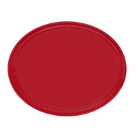 Cambro 2500221 19 1/4" x 24" Oval Ever Red Fiberglass Camtray - 6/Case