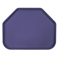 Cambro 1520TR551 14 9/16" x 19 1/2" Trapezoid Grape Customizable Fiberglass Camtray - 12/Case