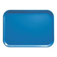 Cambro 3242105 12 1/2" x 16 1/2" (31,9 x 41,9 cm) Rectangular Metric Horizon Blue Fiberglass Camtray - 12/Case