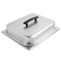 Vollrath 77500 1/2 Size Stainless Steel Steam Table / Hotel Pan Dome Cover with Black Kool-Touch® Handle