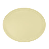 Cambro 2500536 19 1/4" x 24" Oval Lemon Chiffon Fiberglass Camtray - 6/Case