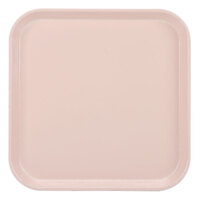 Cambro 1313106 13" x 13" (33 x 33 cm) Square Metric Light Peach Customizable Fiberglass Camtray - 12/Case