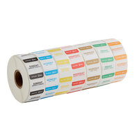 Noble Products 1" Dissolvable Day of the Week Label Rolls