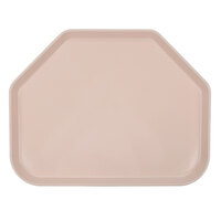 Cambro 1422TR106 14" x 22" Trapezoid Light Peach Customizable Fiberglass Camtray - 12/Case