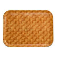 Cambro 915302 8 3/4" x 14 15/16" Rectangular Light Basketweave Fiberglass Camtray - 12/Case