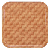 Cambro 1313302 13" x 13" (33 x 33 cm) Square Metric Light Basketweave Customizable Fiberglass Camtray - 12/Case