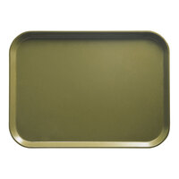 Cambro 2025428 20 3/4" x 25 9/16" Rectangular Olive Green Fiberglass Camtray - 6/Case