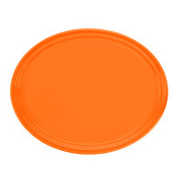 Cambro 2700222 22" x 26 7/8" Oval Orange Pizzazz Fiberglass Camtray - 6/Case