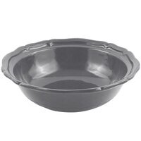 Bon Chef 9054 Queen Anne 10 Qt. Smoke Gray Sandstone Finish Cast Aluminum Salad Bowl