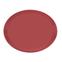 Cambro 2500410 19 1/4" x 24" Oval Raspberry Cream Fiberglass Camtray - 6/Case