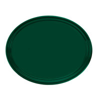 Cambro 2500119 19 1/4" x 24" Oval Sherwood Green Fiberglass Camtray - 6/Case