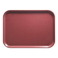 Cambro 3046410 11 13/16" x 18 1/8" (30 x 46 cm) Rectangular Metric Raspberry Cream Fiberglass Camtray - 12/Case