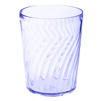 GET 2211-1-BL Tahiti 12 oz. Blue Customizable SAN Plastic Short Tumbler - 72/Case