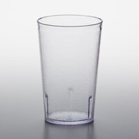 GET 6695-1-CL 9.5 oz. Clear Customizable SAN Plastic Pebbled Tumbler - 72/Case