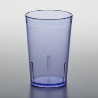 GET 6608-1-BL 8 oz. Blue Customizable SAN Plastic Pebbled Tumbler - 72/Case