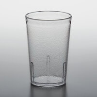 GET 6608-1-CL 8 oz. Clear Customizable SAN Plastic Pebbled Tumbler - 72/Case