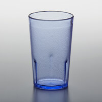 GET 6605-1-BL 5 oz. Blue Customizable SAN Plastic Pebbled Tumbler - 72/Case