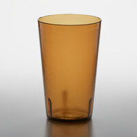 GET 5032-1-A 32 oz. Amber Customizable SAN Plastic Pebbled Tumbler - 48/Case