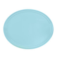 Cambro 2500177 19 1/4" x 24" Oval Sky Blue Fiberglass Camtray - 6/Case