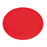 Cambro 2700510 22" x 26 7/8" Oval Signal Red Fiberglass Camtray - 6/Case