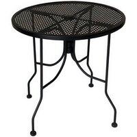 American Tables & Seating ALM36 36" Round Top Outdoor Table with Umbrella Hole