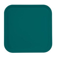 Cambro 1313414 13" x 13" (33 x 33 cm) Square Metric Teal Customizable Fiberglass Camtray - 12/Case